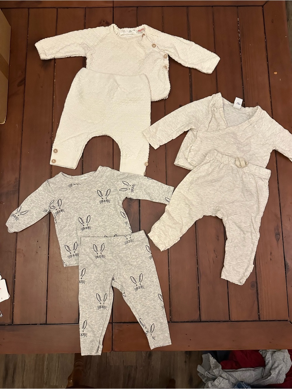Three Soft Neutral Baby Sets